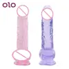 OLO Realistic Dildo Artificial Penis Female Masturbation Thrusting Dildo Phalos With Strong Suction Cup Sex Toys for Women 1