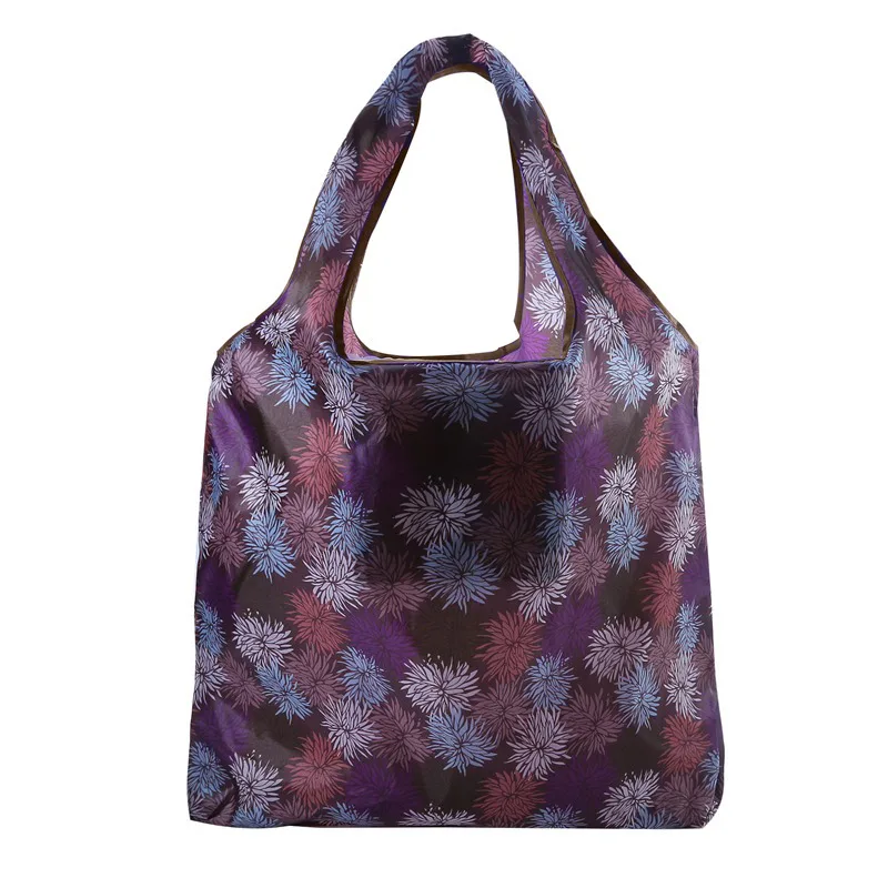 Eco-Friendly Foldable Nylon Shopping Tote - Large, Washable, Reusable, and Durable