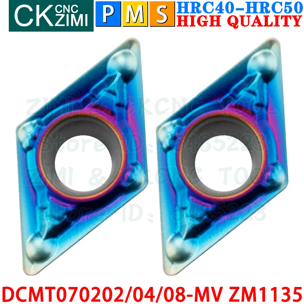DCMT070202 DCMT070204 DCMT070208-MV ZM1135 Carbide Inserts