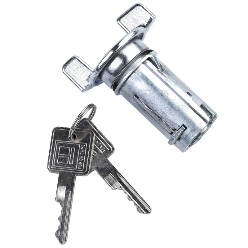 GM CHEVY IGNITION SWITCH LOCK CYLINDER CHROME BOLT IN 2 KEYS NEW IL109 - Foto 8