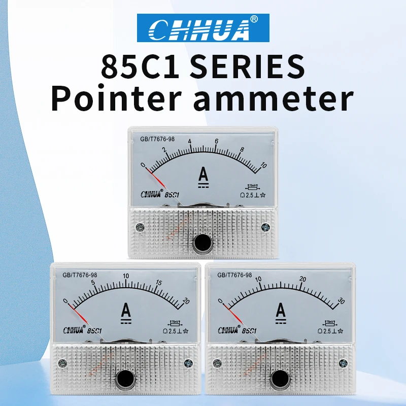 

85C1 Analog Amp Meter Gauge DC Ammter Panel Meter Current testing 1A2A3A5A10A15A20A30A50A100A150A200A300A400A500A600A800A1000A