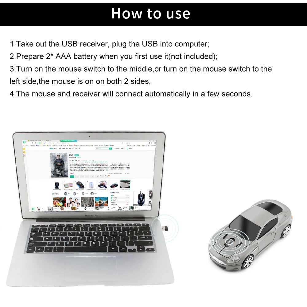 3D, Mini Mice, USB Optical, Legal, Esporte,