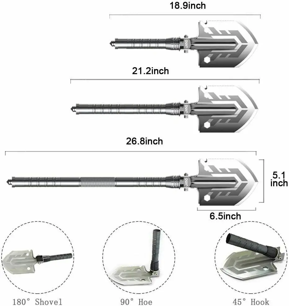 Folding Shovel with Accessories