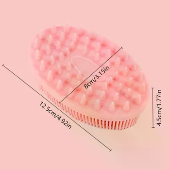 Morbido Silicone Corpo Scrubber Esfoliante Baby Shower Spazzola per massaggio SPA delicata Detergente Spazzola per il lavaggio del corpo Schiena Scrubber Strumento da bagno