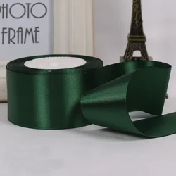 Coffee Brown Satin Ribbon for Gift Wrapping and DIY Crafts, 6 - 50mm Variety Pack (Dark Green)