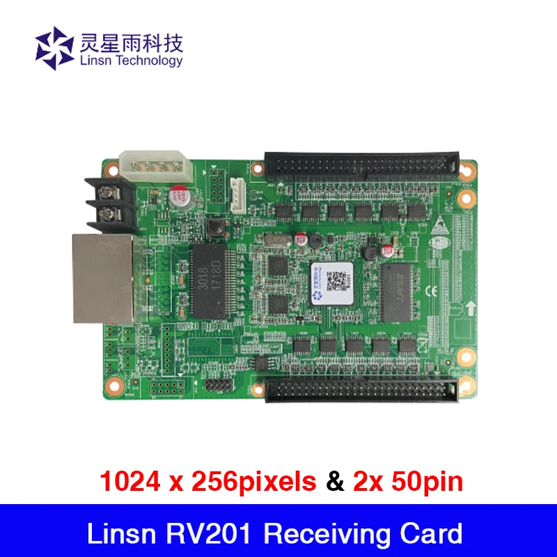 

Linsn RV201 полноцветный светодиодный дисплей приемная карта работает с Linsn TS802D отправляющая карта для светодиодного экрана