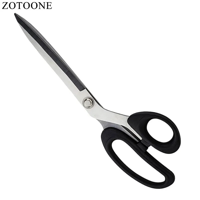 ZOTOONE Scissors For Fabric 10inch Tailor's Scissors Stainless Steel Scissor Sewing Tool Clothing High-end Black Tijeras Costura