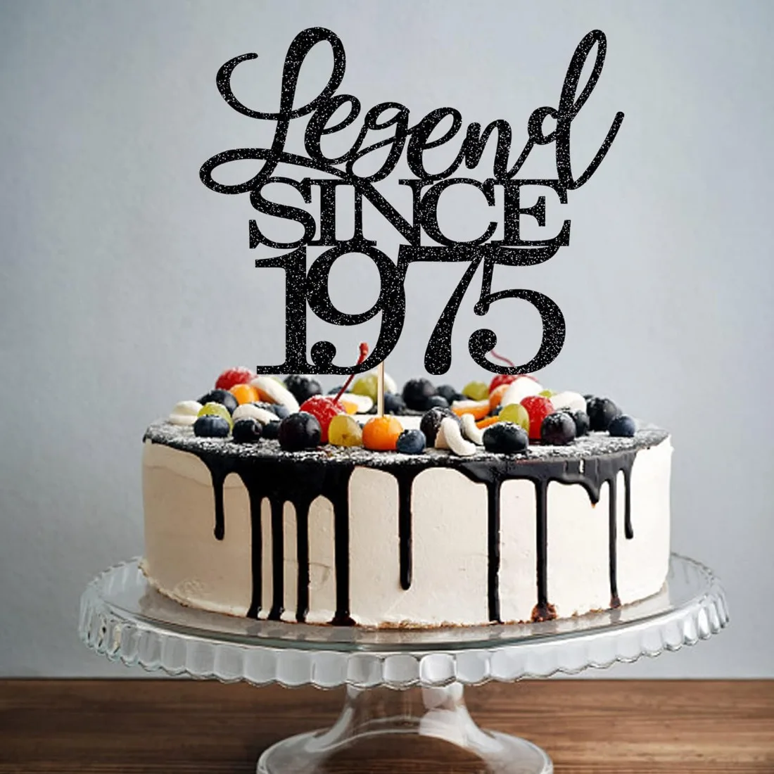 Cake Topper 50th Birthday Men and Women 50 Years Old cake topper cake toppers cake decorations birthday party supplies party decorations gold leaf cake decorations