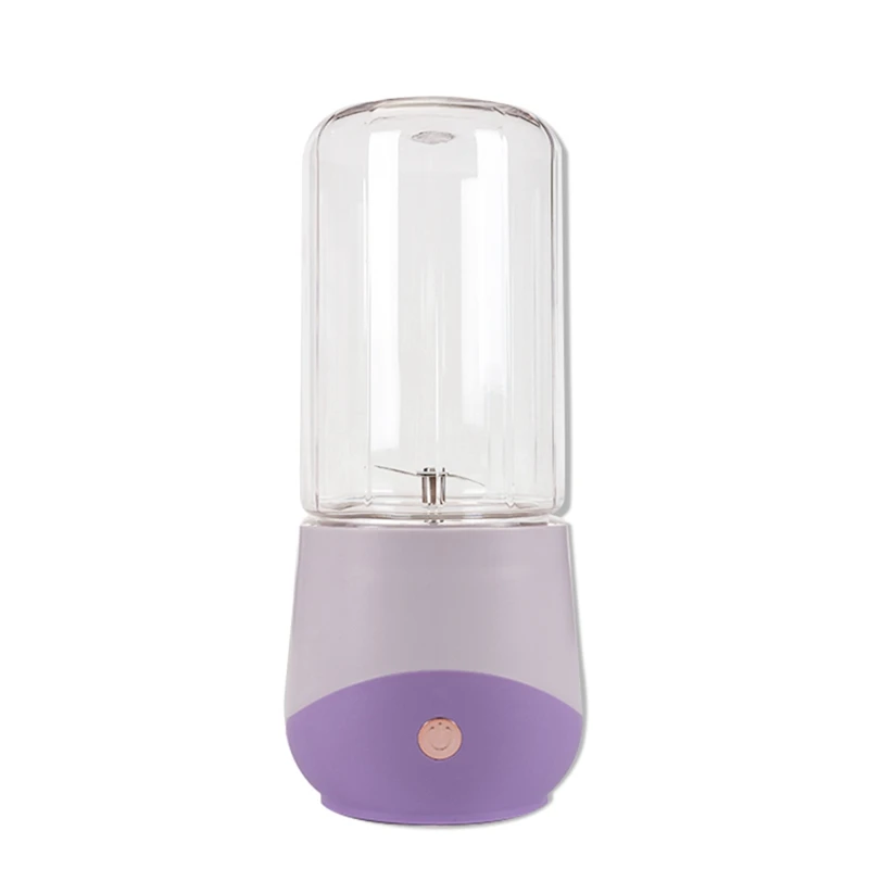 

One-Handed Drinking Mini Blender for Shakes and Smoothies, Personal Blender with Rechargeable USB, Purple