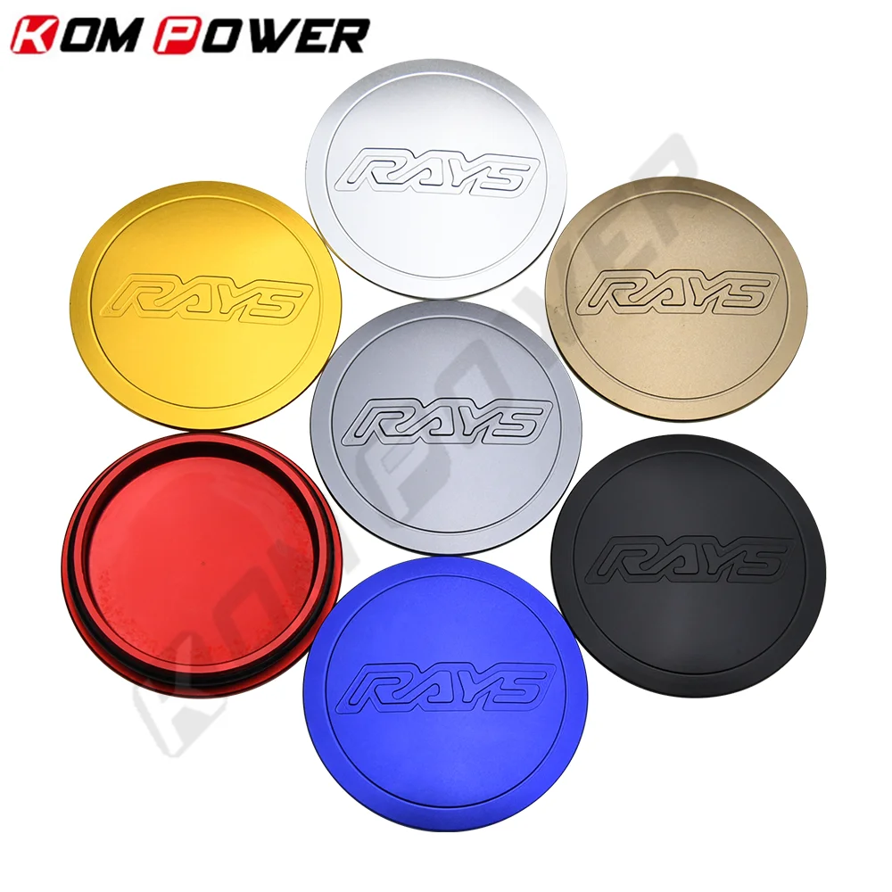 Wheel Center Caps 4 Piece Car Racing 3D VOLK RAYS Logo Wheel Center Cap 60MM 61MM 62MM Alloy Wheel Cover Hub Caps CE28 TE37 RE30 ZE40