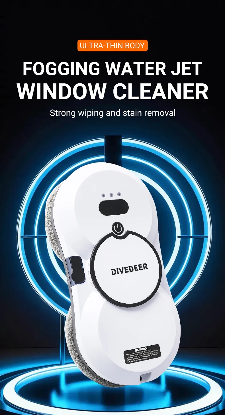 Description Picture 2 of itemDIVEDEER Window Cleaning Robot Large Suction Spray Electric Window Cleaning Robot Anti-fall Remote Control Vacuum Cleaner