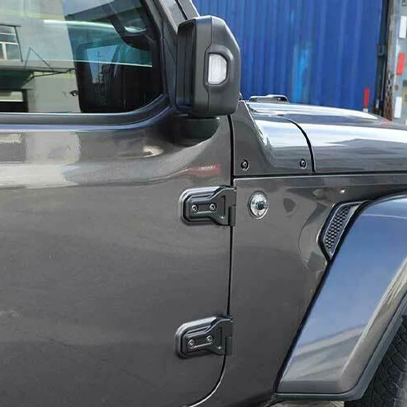 

Комплект петель для автомобильного кузова 1 комплект/4 шт., петли для Jeep Wrangler JL 2DR 2018 + боковые дверные петли, обшивка, длинные верхние и короткие нижние части