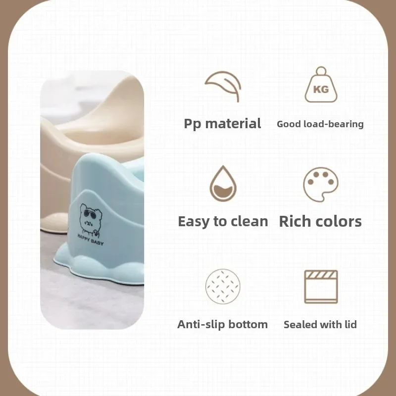 Baby Smooth Potty Seat Portable Thick Non-slip Children's Toilet Training Potty Boys Girls Baby Outdoor Travel Potty 3