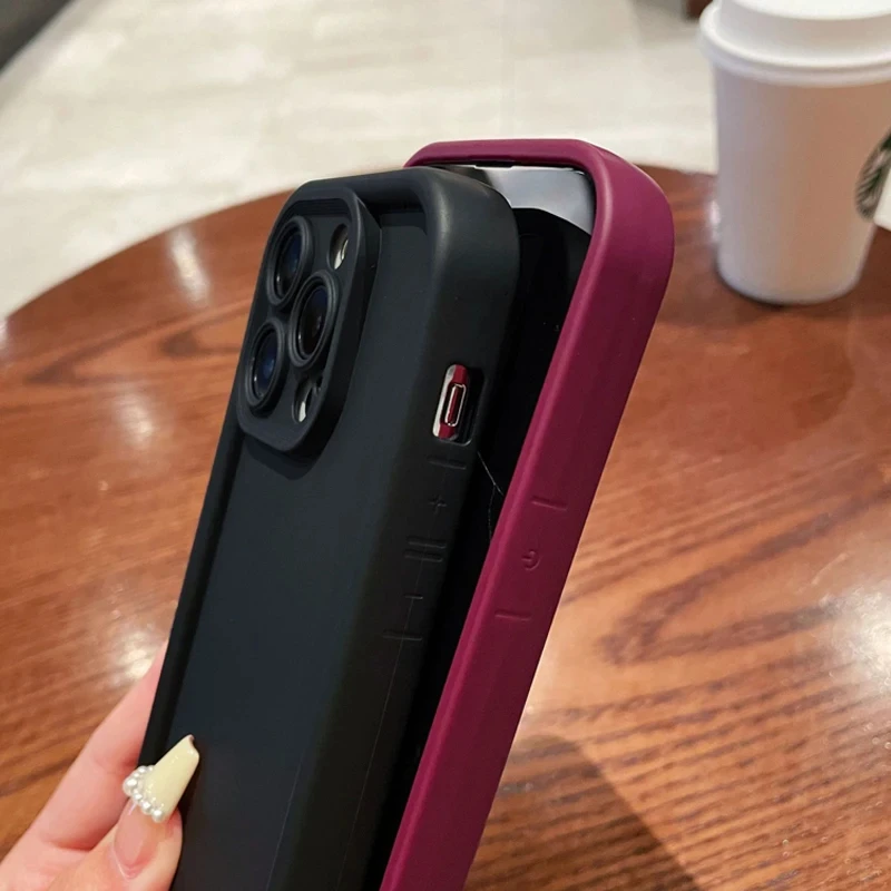 Matte Shockproof Liquid Silicone Phone Case