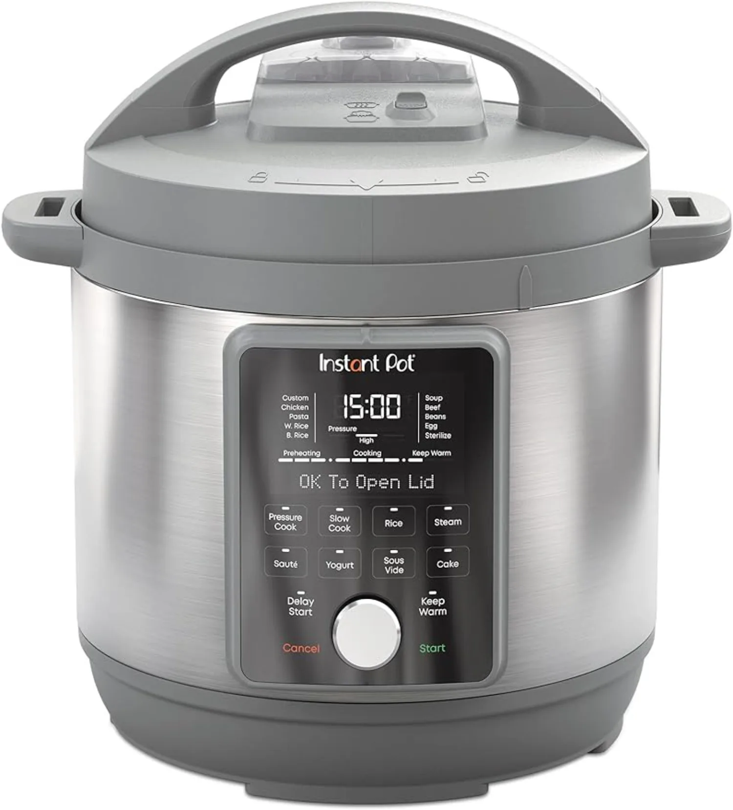 

8-Quart Whisper Quiet 9-in-1 Electric Pressure Cooker Slow Rice Cooker Steamer Sauté Yogurt Maker
