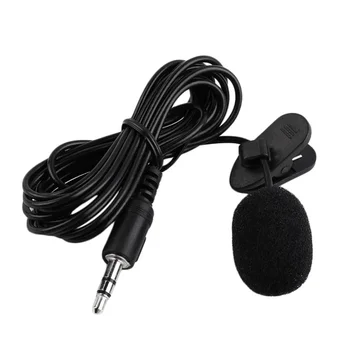 Mini microfono lavalier da 3,5 mm con clip in metallo, microfono da bavero per telefono cellulare, PC, laptop, microfono cablato/microfon per parlare di audio vocale