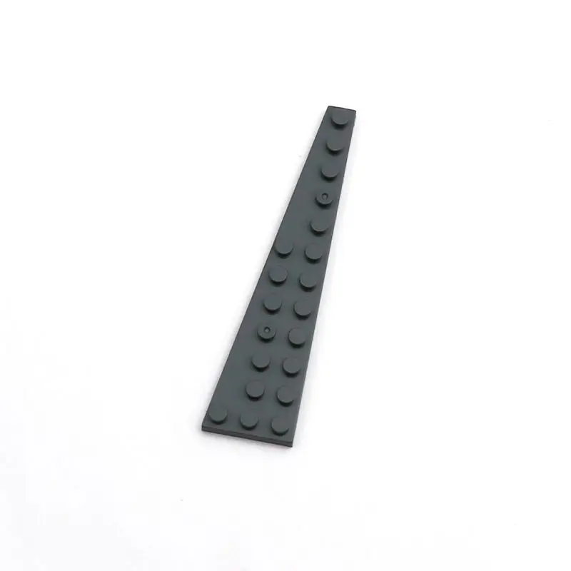 10-Piece Wedge Plate Set for DIY Creative Building Blocks and Kids' Puzzle Toys