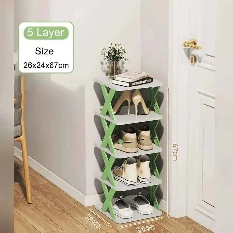 New Multi-Layer Shoe Rack Storage Organizer Household Stackable Shoe Cabinet Space Saving Storage Dormitory Shoes Rack Furniture
