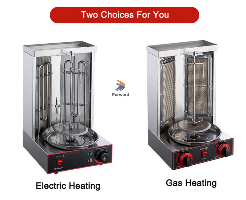 Description Picture 2 of itemRotisserie Equipment BBQ Grill LPG Barbecue Tools For Outdoors Commercial Vertical Shawarma Kebab Machine Barbecue Machine