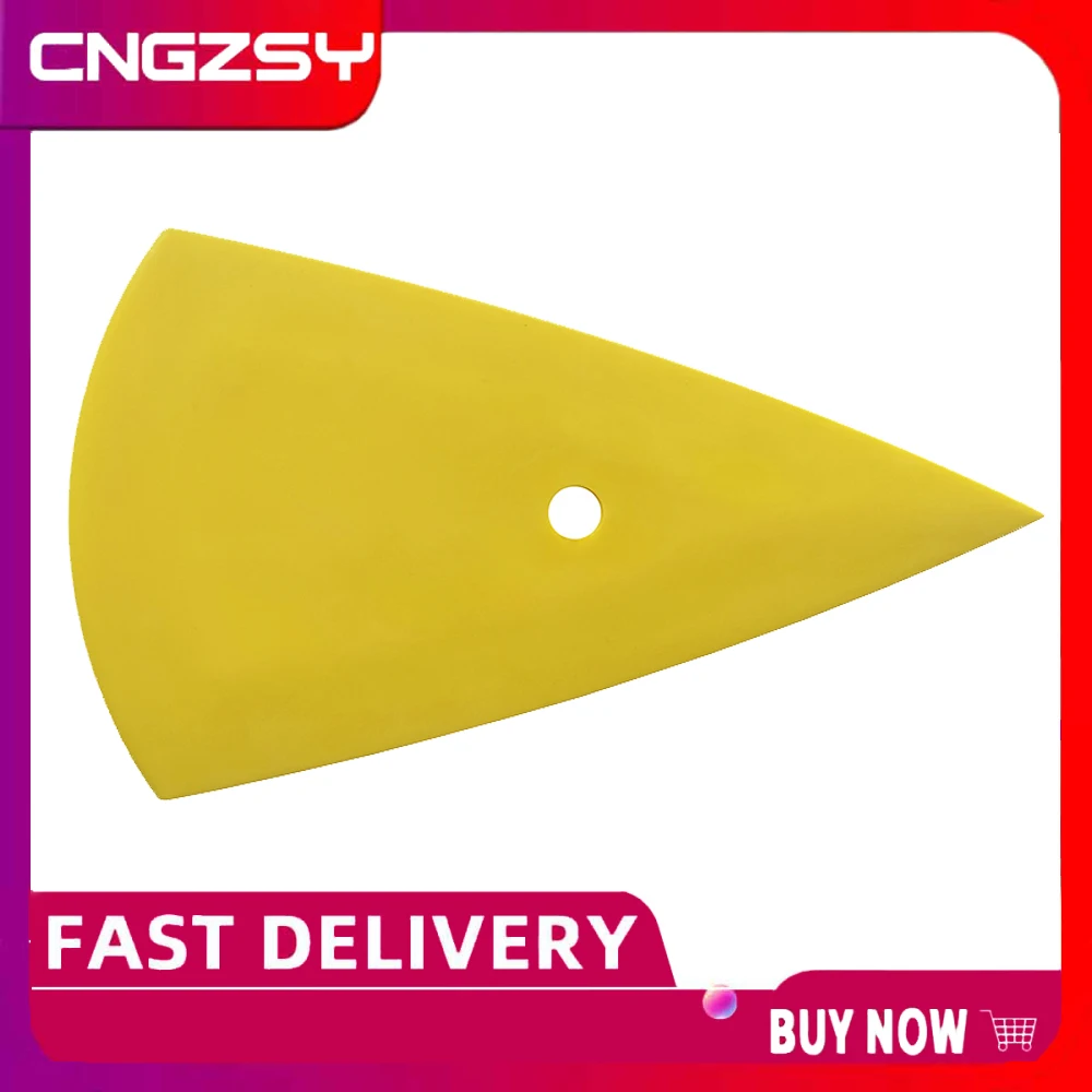 Car Sticker Wrapping Scraper 15.5*8.5cm Pointed End Contour Squeegee Glass Windshield Wiper Window Repair Tinted Tool A13