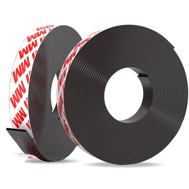 Strong Magnetic Tape Roll - Self Adhesive With Adhesive Backing