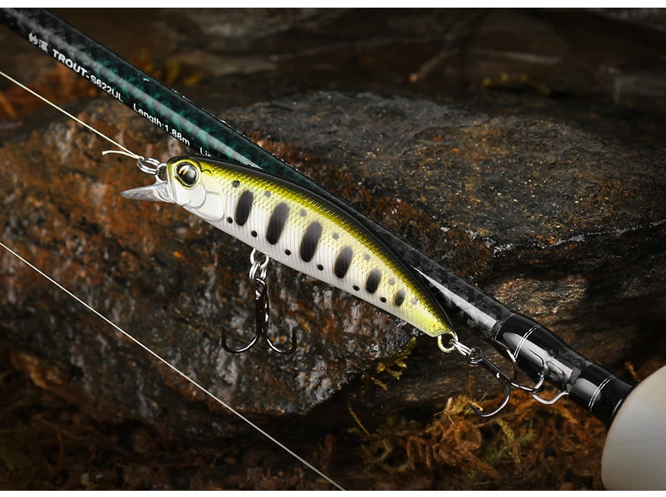 TSURINOYA 60S Sinking Minnow Angelköder DW67 60mm 6,1g Künstlicher harter Köder Hechtbarsch Forelle Jerkbait Fluss Wobbler Kurbelköder – Detail 20