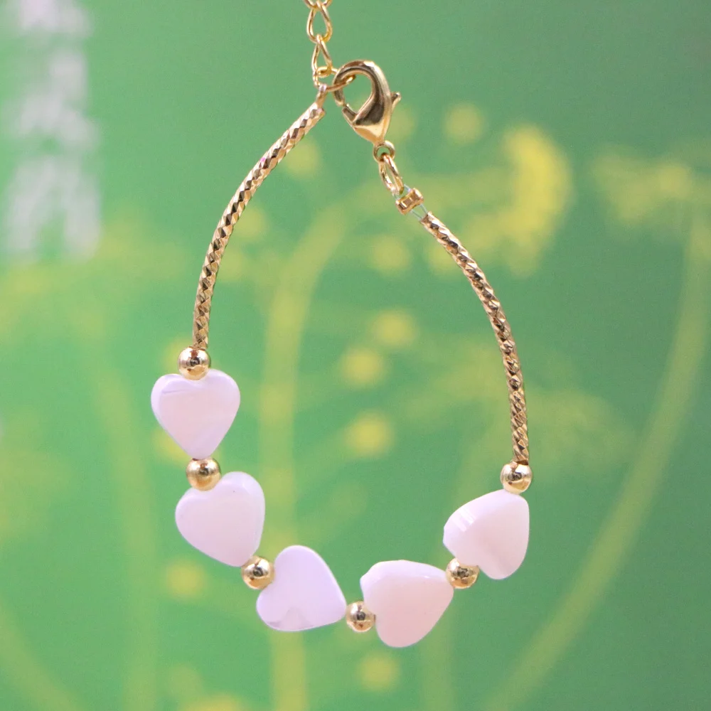 Natural Stone Bead Bracelet for Girls - High Quality Lobster Clasp Jewelry Gift