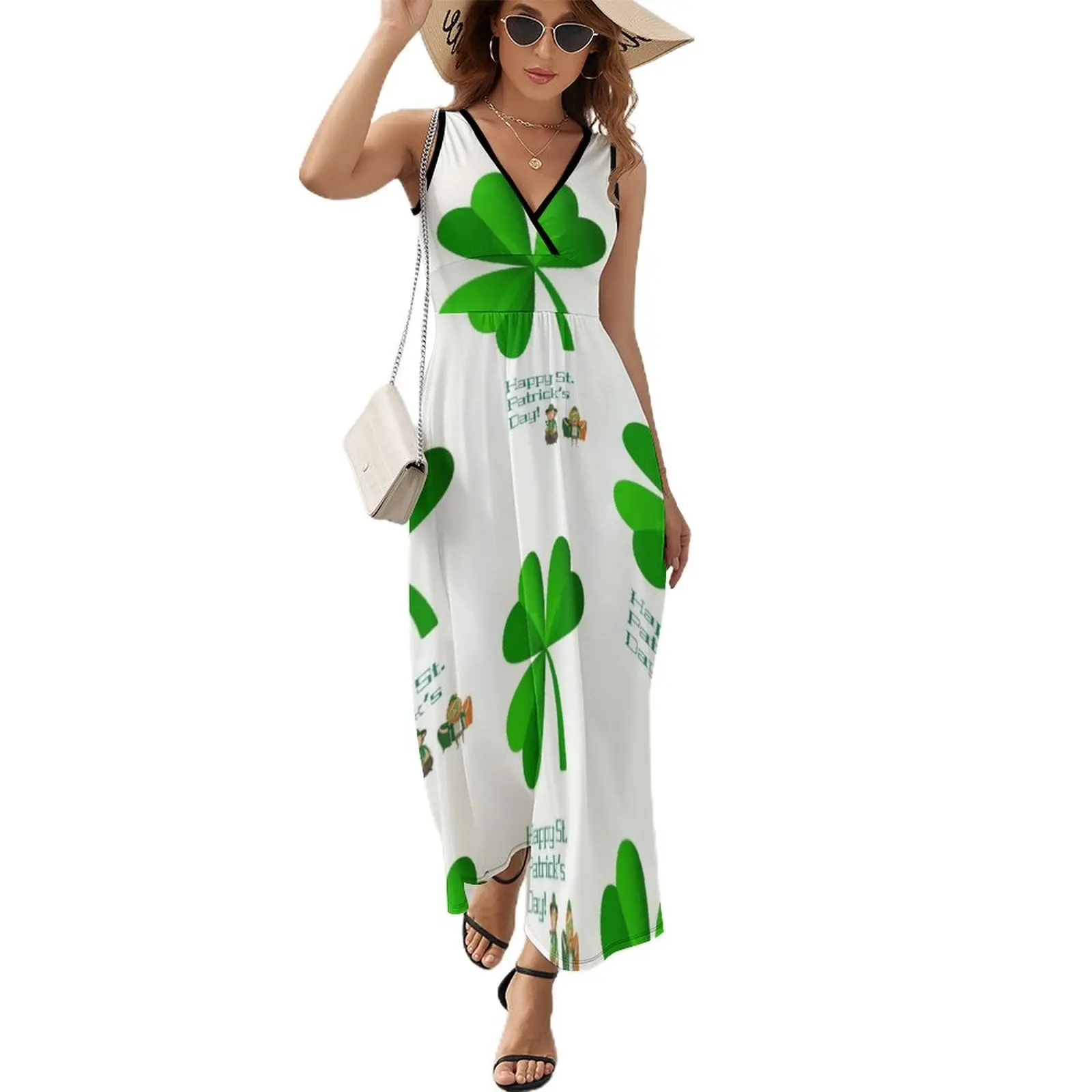 

St Paddy's day Irish Tradition, American style Sleeveless Dress african dresses for woman dresses for woman 2023