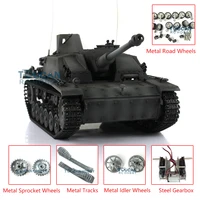 Heng Long 7.0 Customized 1/16 3868 Gray Stug III RTR RC Tank Metal Tracks Wheels TH17435-SMT4 1