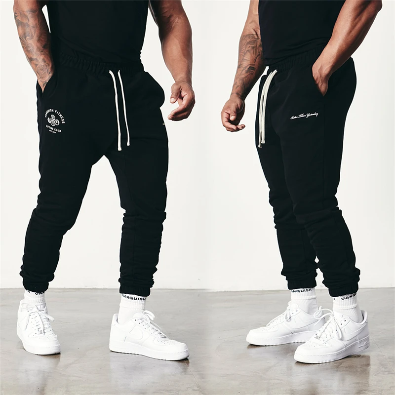 

Fashion Men's Clothing Men Sweatpants Joggers Gym Sports Fitness Running Training Pants Cotton Printed Loose Casual Pants