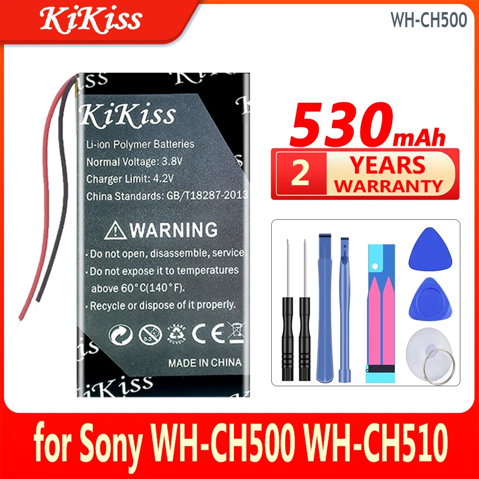 Batteria Kikiss Da 530Mah Per Scatola Di Ricarica Sony Wh-Ch500 Wh-Ch510 Wf-H800 Wf-Xb700