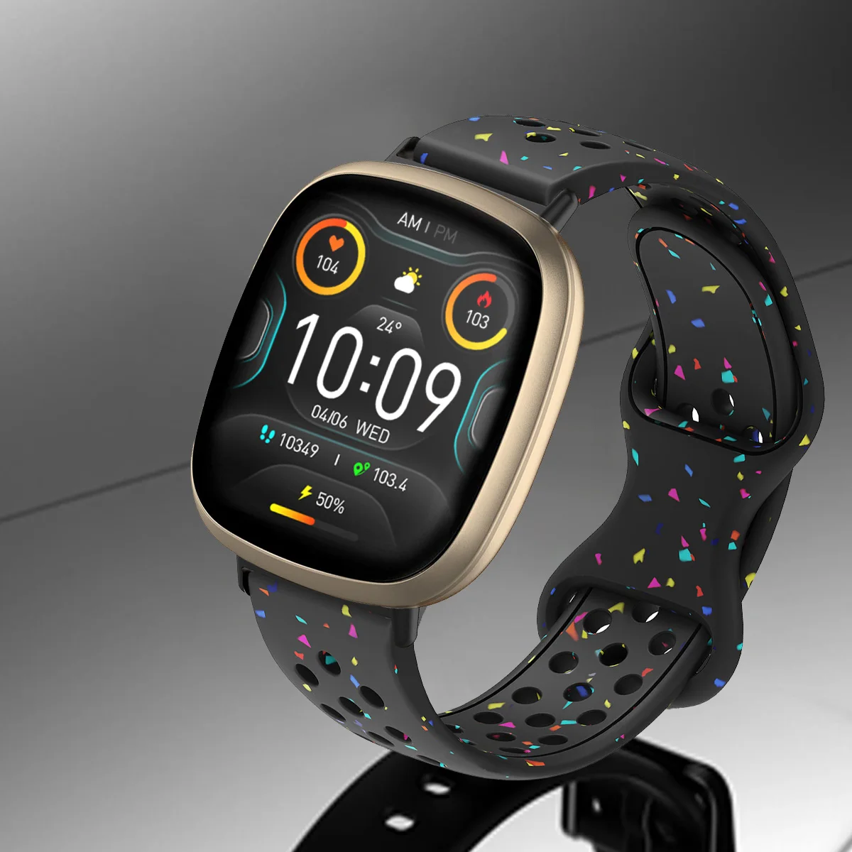 Elastic Eco-Friendly Silicone Sport Strap in Jelly Colors - Smartwatch Accessories