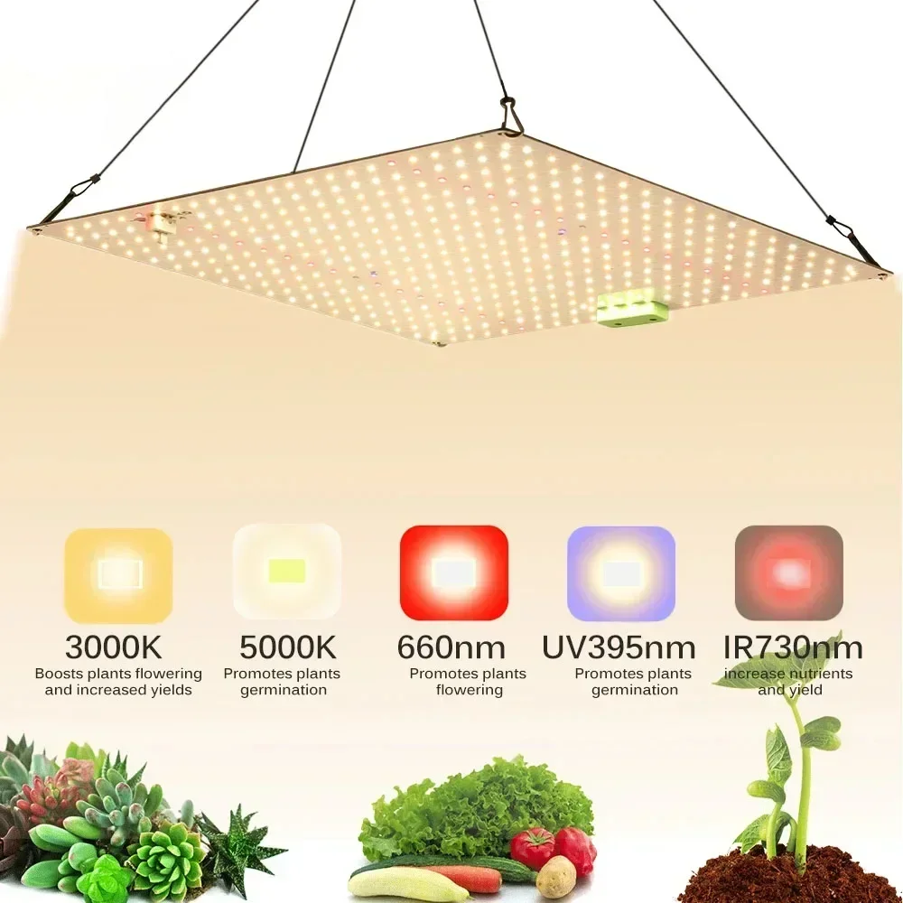 

Newest 65/85/120W Ultra-thin Full Spectrum LED Grow Lights Dimmable Growing Lamps for Greenhouse Plant Growth Lighting Hot