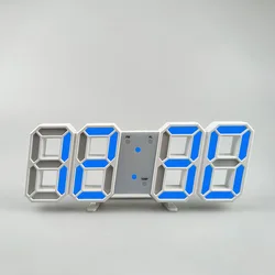 3D LED Multifunctional Digital Clock (Blue)