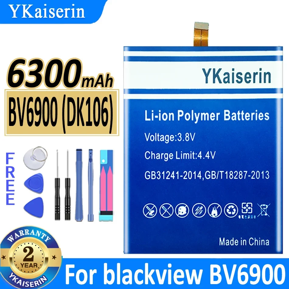 

YKaiserin Battery BV 6900 (DK106) 6300mAh for blackview BV6900