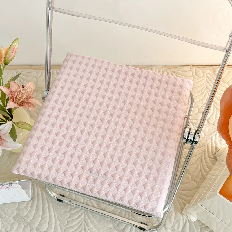 40x40cm Summer Cool Feeling Cushion Chair Cushion Office Computer Seat Cushion Ice Bean Cushion Cool Refreshing Skin Friendly