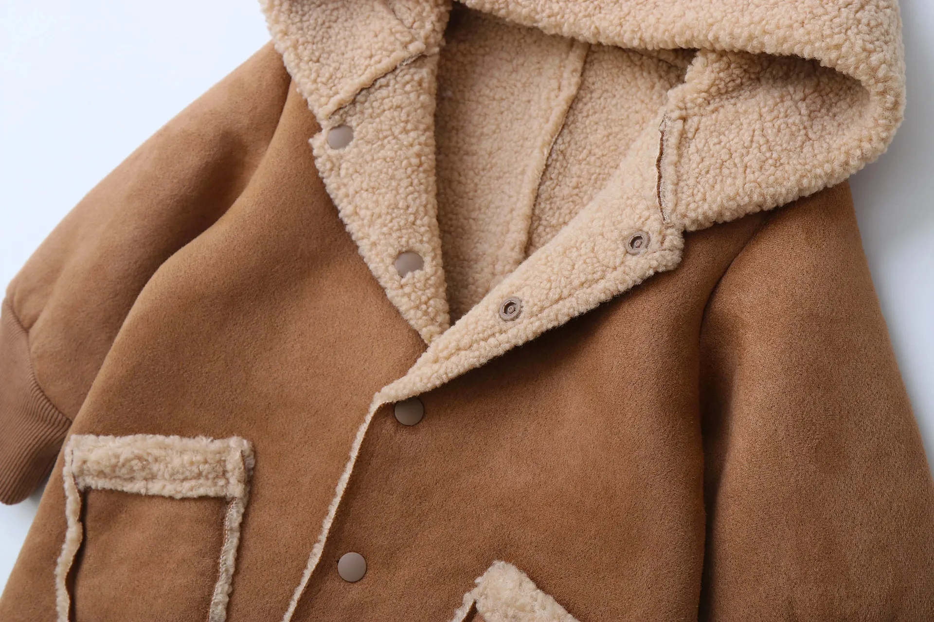 Warm Fur Lined Baby Jumpsuits for Winter