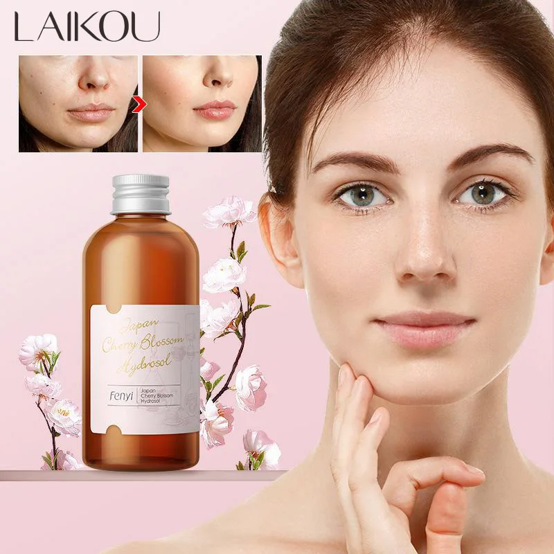 

LAIKOU Face Care Sakura Water Nourishing Skin Improve Dullness Anti Aging Facial Toner Damask Korean Skincare Products 100 ML
