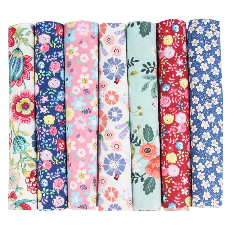 56 Pezzi Di Tessuto Di Cotone Fat Quarters | 50x50 Cm, 100% Cotone, Morbido, Per Patchwork, Quilting, Cucito Creativo - 5