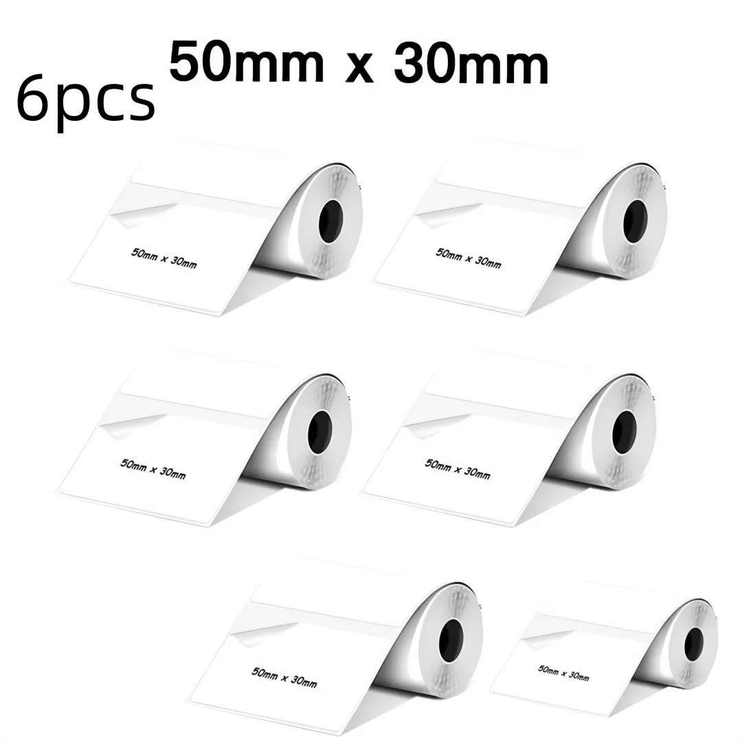 50x30mm 빈 열전사 라벨, M110 M221 M120 휴대용 열전사 프린터용 롤당 230개 라벨, DIY 선물 및 주소 라벨