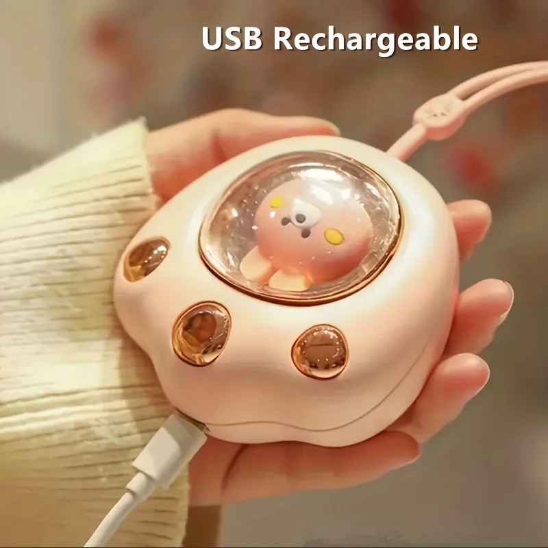 Electric Portable Hand Warmer 1200 Mah USB Charge Power Bank Pocket Hand Warmer Mini Cartoon Winter Explosion-proof