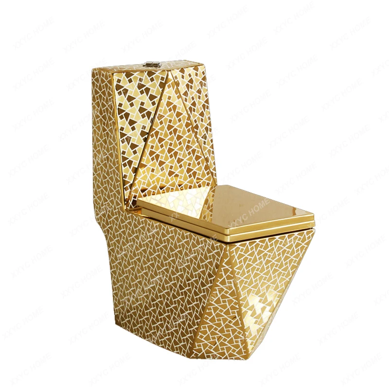 

Ultra-Rotating Mute Water-Saving Pumping Deodorant Gold Toilet