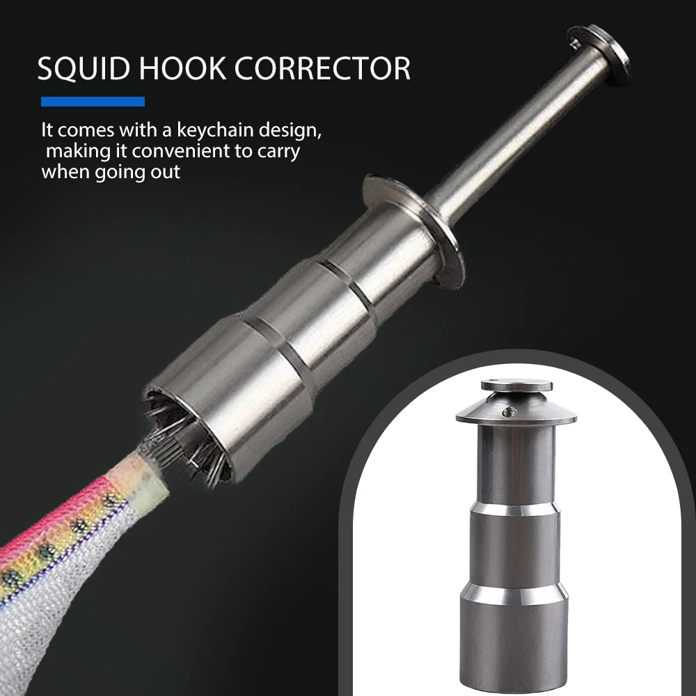 1PC Squid Hook Corrector Stainless Steel Octopus Hook Repair Tool Can Restore Deformed Fishhook Fishing Pesca Tackle Accessories