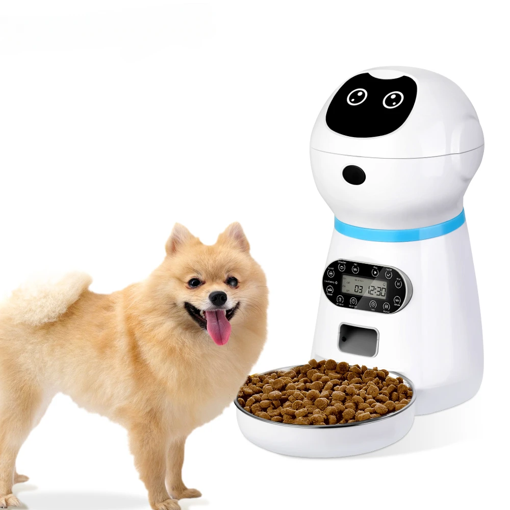 

Smart robot 3.5L Voice Record LCD Timer Cat Dog Pet Food Bowl Supplies Smart Automatic Dog Pet Animal Feeder
