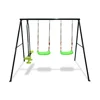 Swing Sets for Backyard 550LBS 3 Seat, Swingset Outdoor for Kids, Swing Set with Glider, 2 Blet Swings 1