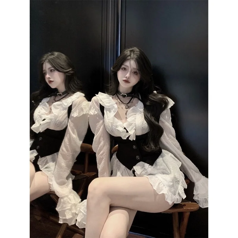 

Сексуальная юбка для косплея на Хэллоуин, панели, дизайнерское платье с высокой посадкой на улице, приталенное облегающее платье