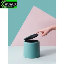 

Mini Small Convenient Waste Bins Desktop Garbage Basket Home Plastic Trash Can Office Supplies Dustbins Sundries Barrel Box