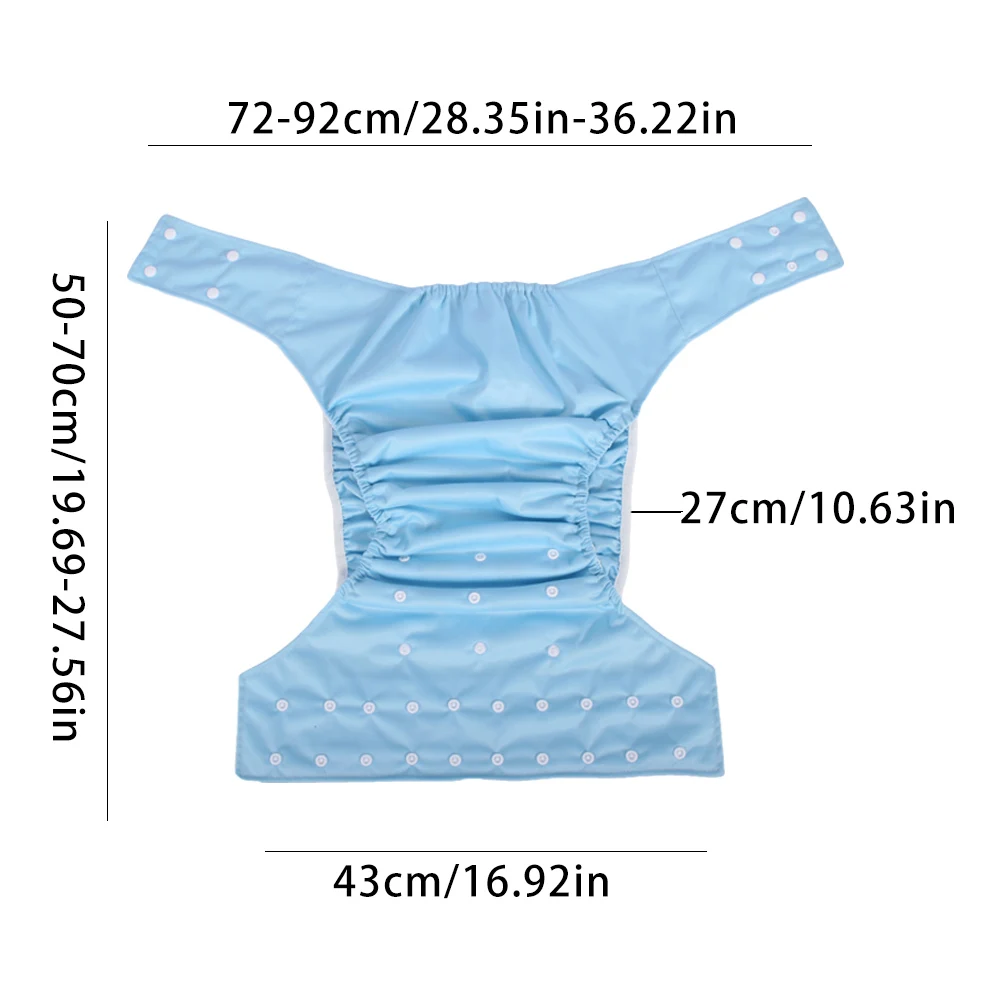 Waterproof Diapers 1pcs Adult Reusable Adjustable Suede Cloth