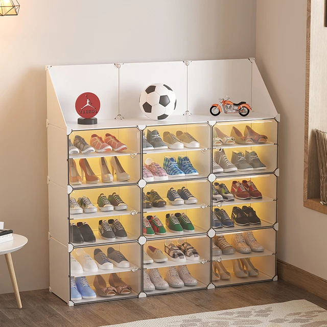 Multi-layer Stackable Shoe Rack Organizer New Space Saving Shoe Storage  Organizer Shelf Box for Entry Door Plastic Shoes Cabinet - AliExpress