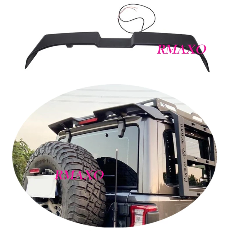 

For Jeep Wrangler Spoiler 2008-2021 Jeep Wrangler spoiler ABS Material Car Rear Wing Color Rear Spoiler A
